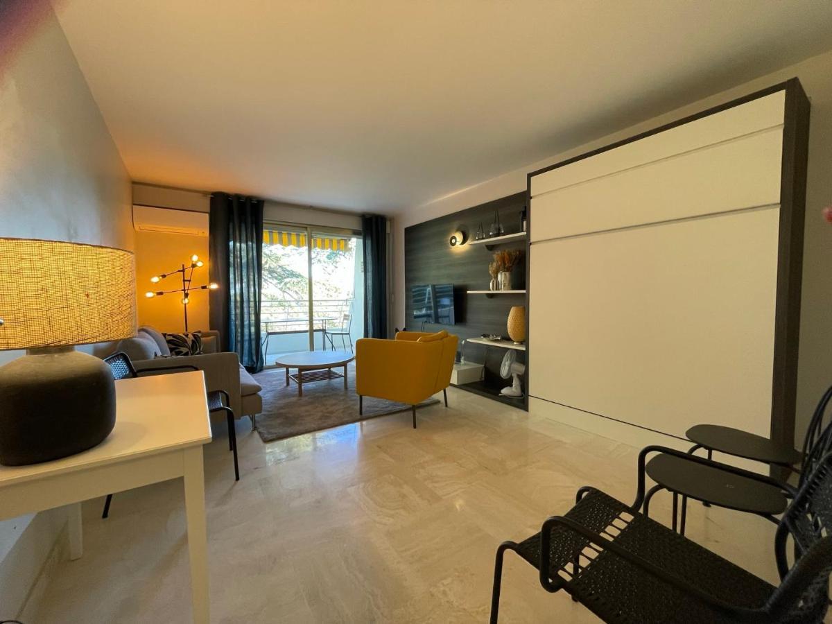 C012-Appartement Confortable Avec Piscine, Tennis Et Grand Parc Cannes Esterno foto